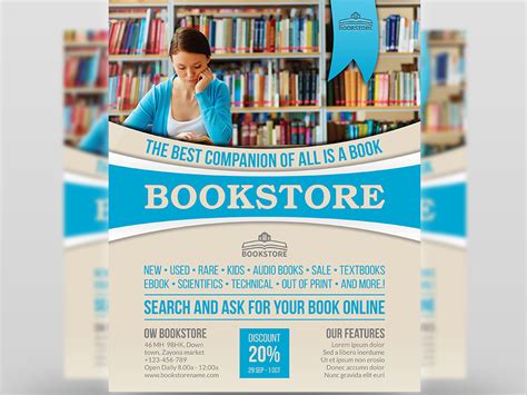 Bookstore Flyer Template By Owpictures On Dribbble
