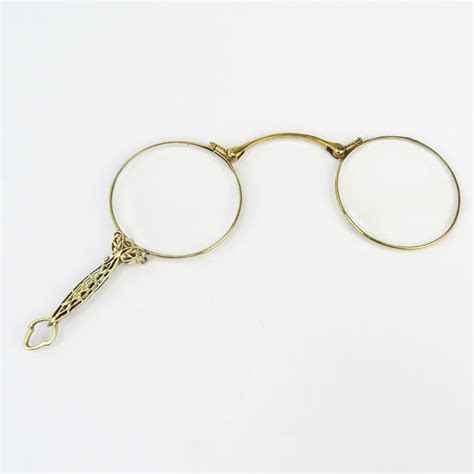 pair of antique 14k yellow gold lorgnette kodner auctions