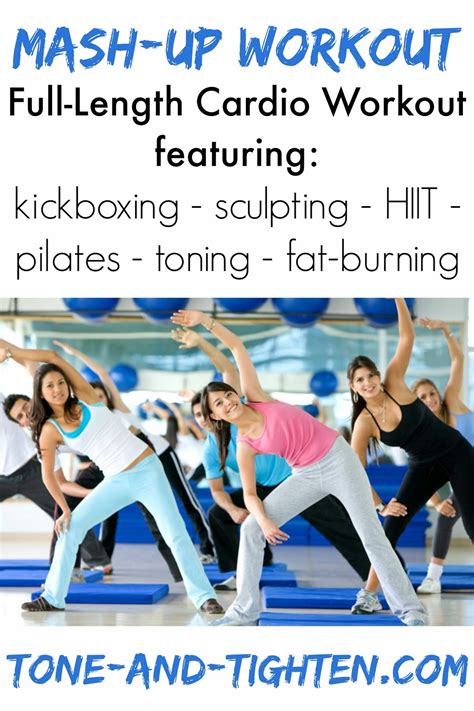 60 Minute Cardio Mash Up Workout Kickboxing Sculpting Hiit And