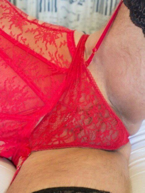 man in red panties and corset houtex2019