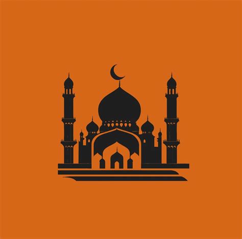 Vector Illustration Of A Mosque And In A Minimalist Style Perfect For