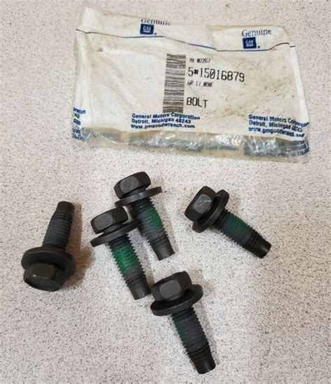 5 Genuine Gm Bolts 15016879in Bag Oem Part Truck Bed Body Bolt Ebay