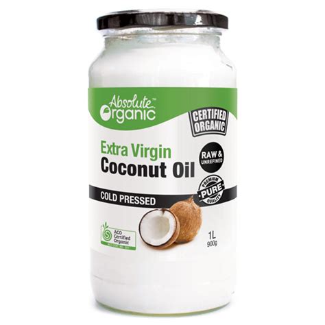 Absolute Organic Coconut Oil 900g One Natural
