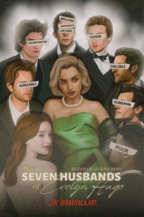 The Seven Husbands Of Evelyn Hugo Artist Arayalaart In 2023 Hugo