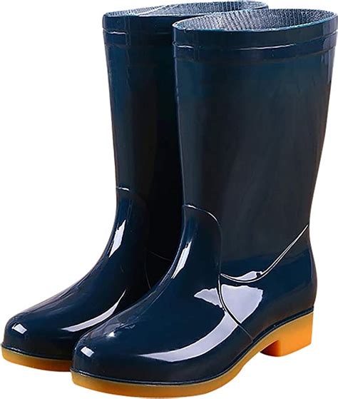 La Guapa Unisexs Long Tube Waterproof Non Slip Rain Boots Adult Shoes