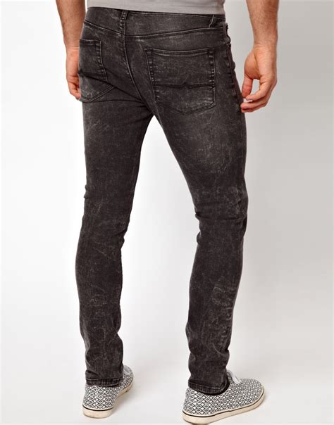 Asos Super Skinny Jeans In Grey Gray For Men Lyst