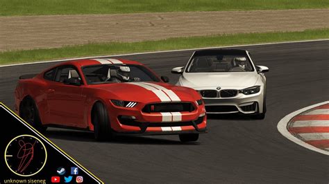 A mustang compared to a bmw? Ford Mustang Shelby GT350 vs Bmw M4 at Red Bull Ring / Assetto Corsa - YouTube