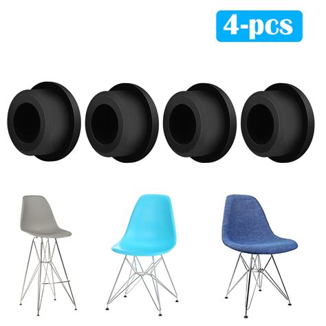 Felt glides and rubber glides check this video: 4PCS Round Plastic Chair Leg Glide Cap Plug Tubing Pipe ...