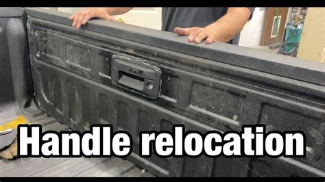 Tailgate Handle Relocation On Gmc Sierra Youtube