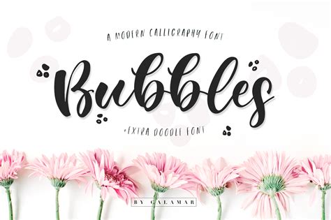 Bubbles Font 84186 Script Font Bundles