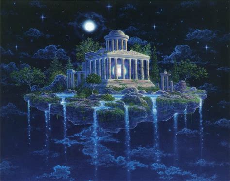 Gilbert Williams Moon Temple Fantasy Landscape Fantasy Art Venus In