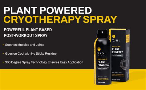 TIDL Plant Powered Cryotherapy Spray Instant Cooling Pain Relief Full