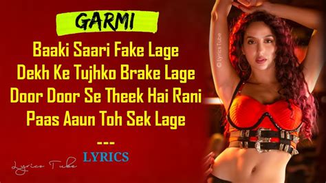 Garmi Full Song Lyrics Street Dancer 3d Nora Fatehi Varun Dhawan Haaye Garmi Audio