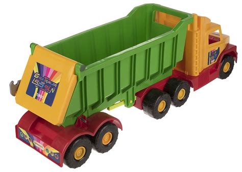 Jucarii Camion Din Plastic Cu Remorca Si Usa Glisanta Ray Toys