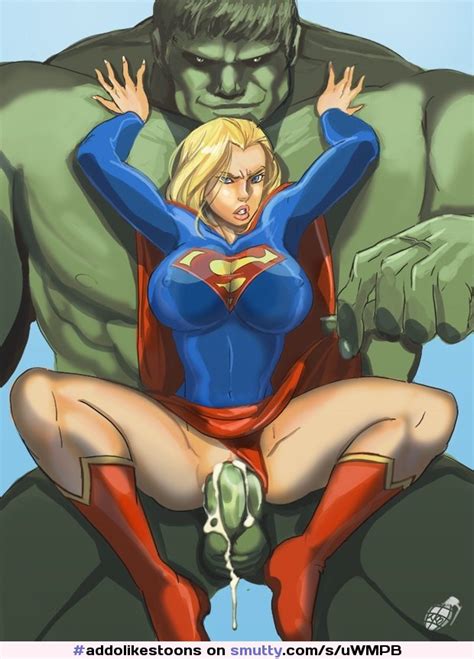 Hulk Supergirl Superhero Toon Cartoon Porn Smutty ComSexiezPix Web Porn