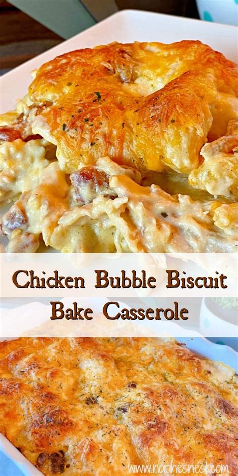 Chicken Bubble Biscuit Bake Casserole Baked Chicken Recipes Easy