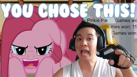 Making Pinkie Pie Cry Even More Pink Tac Toe Day 1 Youtube