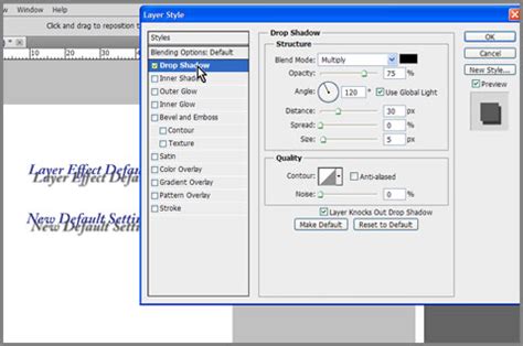 How to restore photoshop cc default settings. Change Layer Effects Default Settings in Photoshop