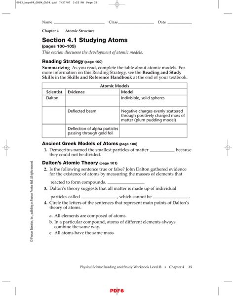 40 Section 43 Modern Atomic Theory Worksheet Answers Worksheet Resource