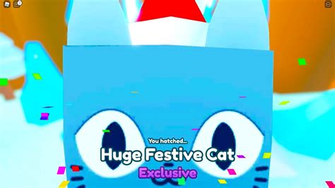 Pet Simulator X Codes Gives You New Festive Huge Cat Youtube