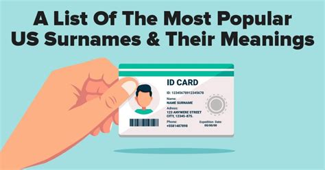 A List Of The Most Popular Us Surnames And Their Meanings Select