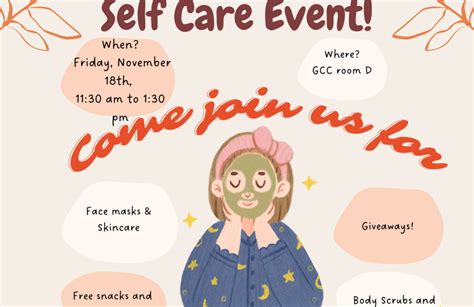 Self Care Event Events Calendar