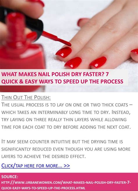 What Makes Nail Polish Dry Faster 7 Quick And Easy Ways To Speed Up The