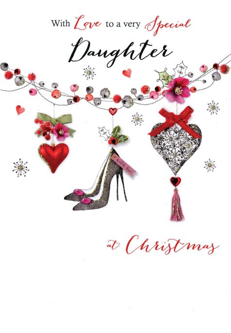 Dell quick resource locator video. Special Daughter Embellished Christmas Card | Cards