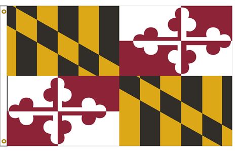 Maryland 4ftx6ft Nylon State Flag 4x6 Made In Usa 4x6