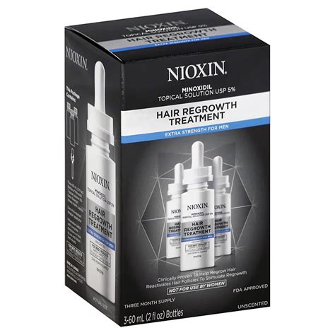 nioxin hair regrowth treatment extra strength for men 3 month shop medicines and treatments at h e b