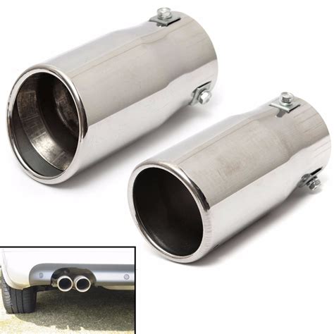 Universal Stainless Steel Car Auto Exhaust Tail Pipe Tip Diesel Trim