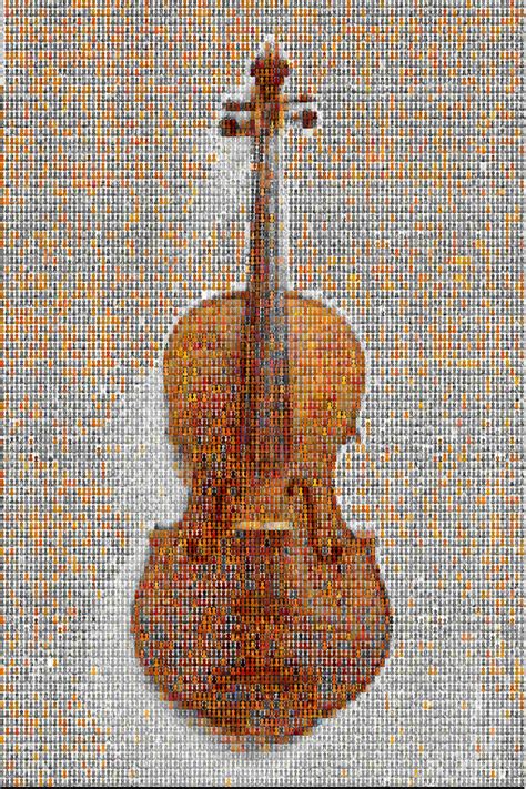 Violin Mosaic Image Eurekalert Science News