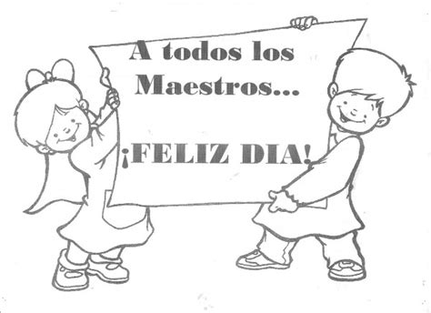 Imagen del día del maestro para descargar, imprimir y regalar a quien desees. Imágenes para colorear el Día mundial del Maestro ...