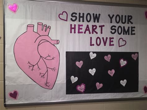 Show Your Heart Some Love Residence Life Bulletin Board February Residence Life Bulletin