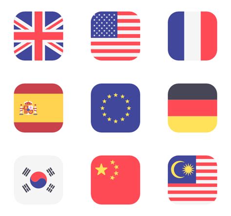 We offer various expressions and variations of the flag of the united states. Flags Icon Family / Rounded square - 2,096 vector icons ...