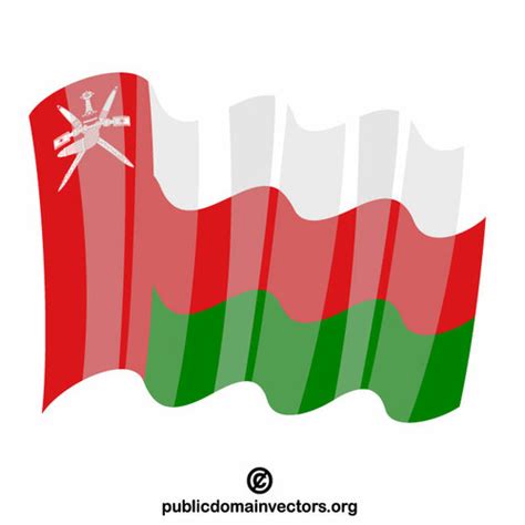 Oman National Flag Public Domain Vectors