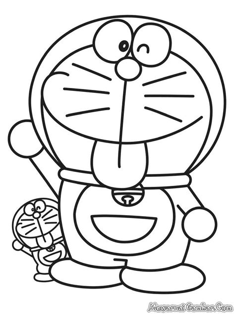 Gambar Mewarna Kartun Doraemon Gambar Mewarnai