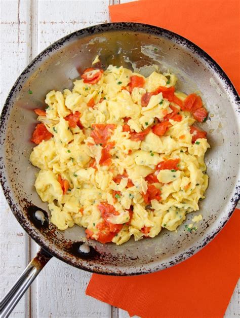 Sprinkle goat cheese evenly over top. Smoked Salmon Scramble | Recipe | Smoked salmon recipes, Smoked salmon, Salmon recipes