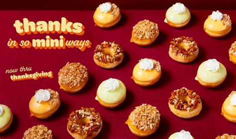 Krispy Kreme Introduces Thanksgiving Mini Pie Doughnuts