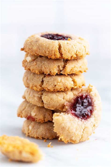 The Best Vegan Thumbprint Cookies Recipe With Raspberry Jam An Edible