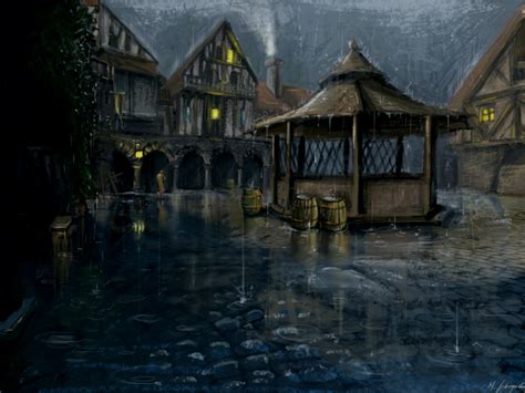 Vizima By Freelancerart On Deviantart Fantasy Village Fantasy