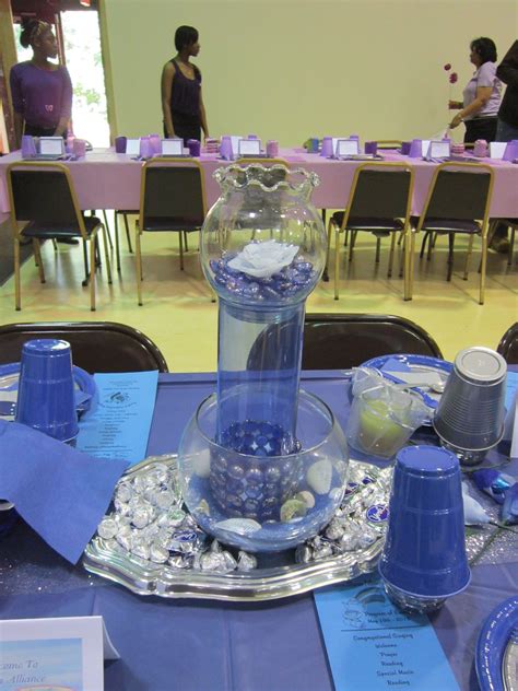 Blue Table Centerpiece Rainbow Tea Pinterest Centerpieces