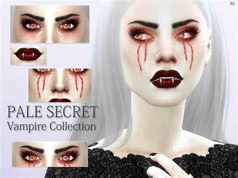 Eyes Tears Eyeshadow And Fangs Found In Tsr Category Sims 4 Makeup