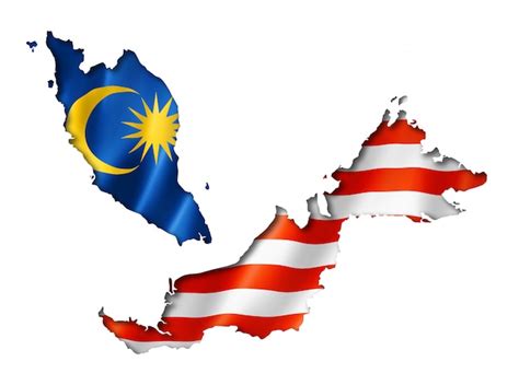 Premium Photo Malaysian Flag Map