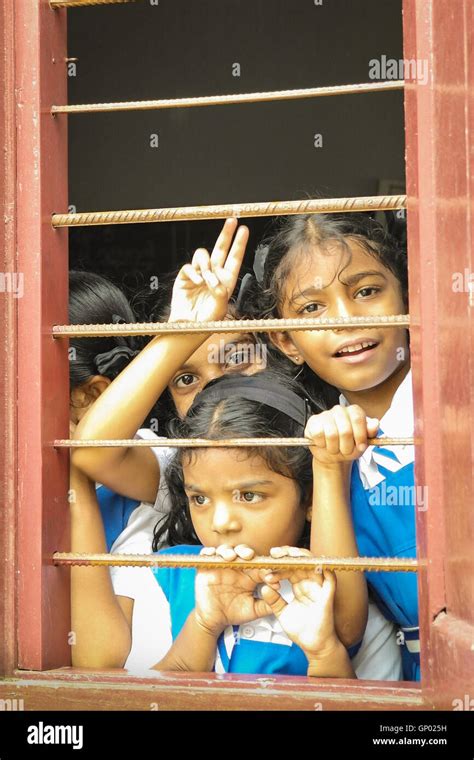 Indian School Girls In Fort Kochi Kerala India Stock Photo Alamy