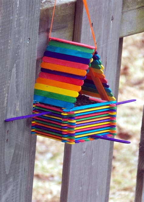 Popsicle Stick Bird Houses