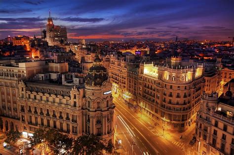 A Gorgeous Capture Of Downtown Madrid Spain Courtesy Of Flickr