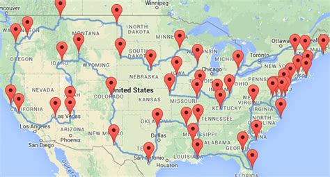 Usa Trip Planner Map Kinderzimmer 2018