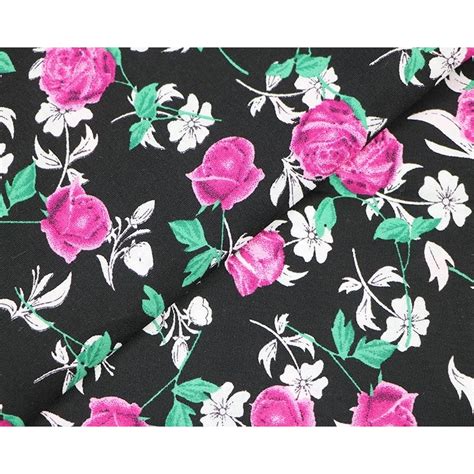 Worldwide free shipping on orders above € 220. 100% Cotton Fabric Graphic Illustrated Mix Floral Flower ...