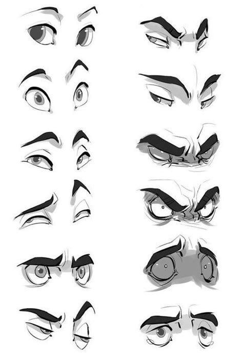 Referencias Para Dibujos Expresiones Faciales Ii Anime Eye Drawing